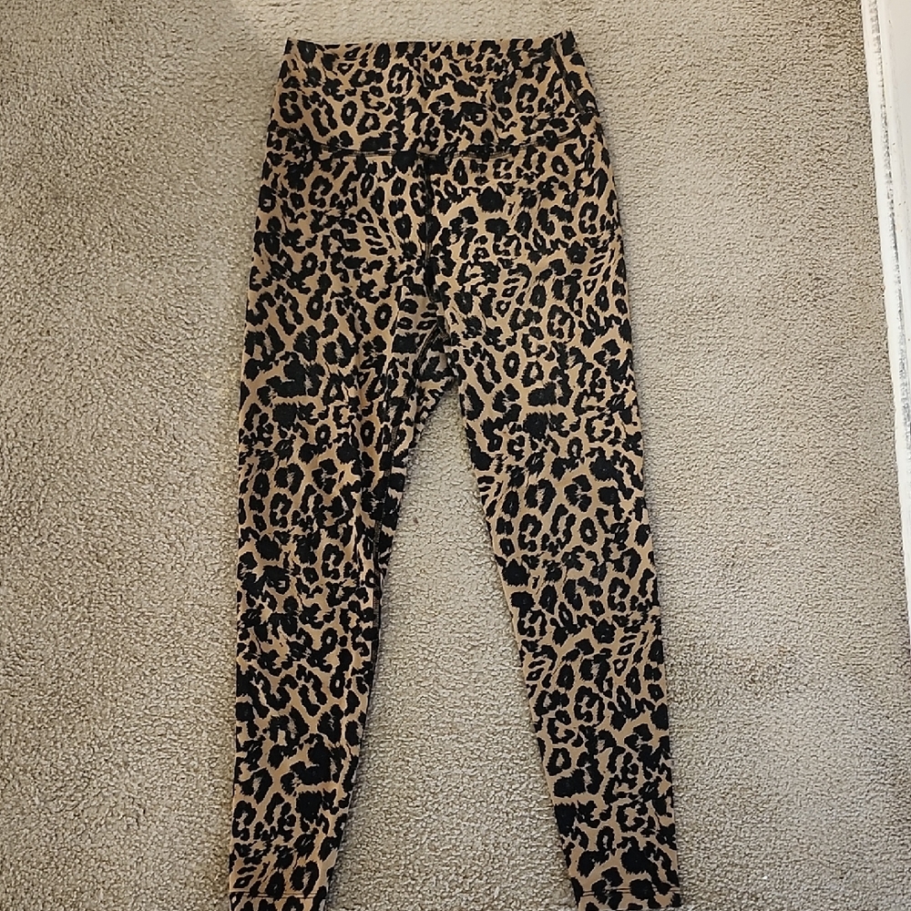 LNA Tan and Black Animal Print Leggings
